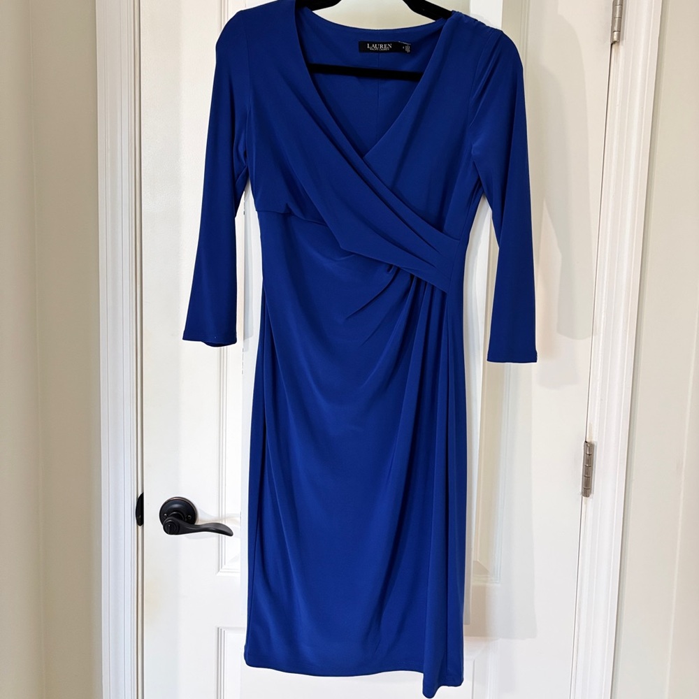 Ralph Lauren Royal Blue Midi Dress